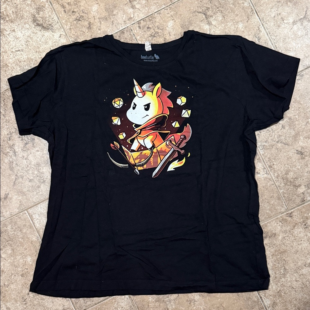 Beast Mode Women's Black Unicorn Tee